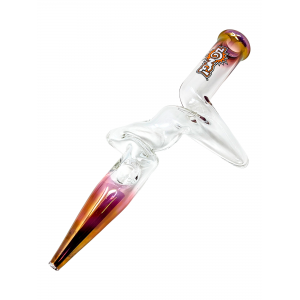 13" ZONG! Gold Fumed Edges with Clear Middle Steamroller - [ZR38-U]